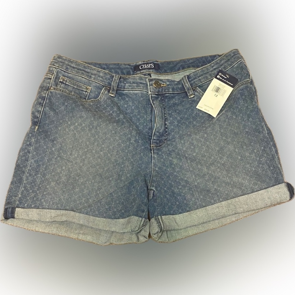 Chaps Women's Sun Cafe Blue Jean Shorts